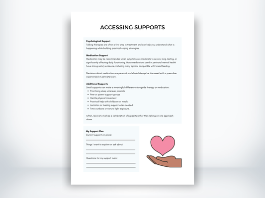 Accessing Support for Perinatal Mental Health PDF