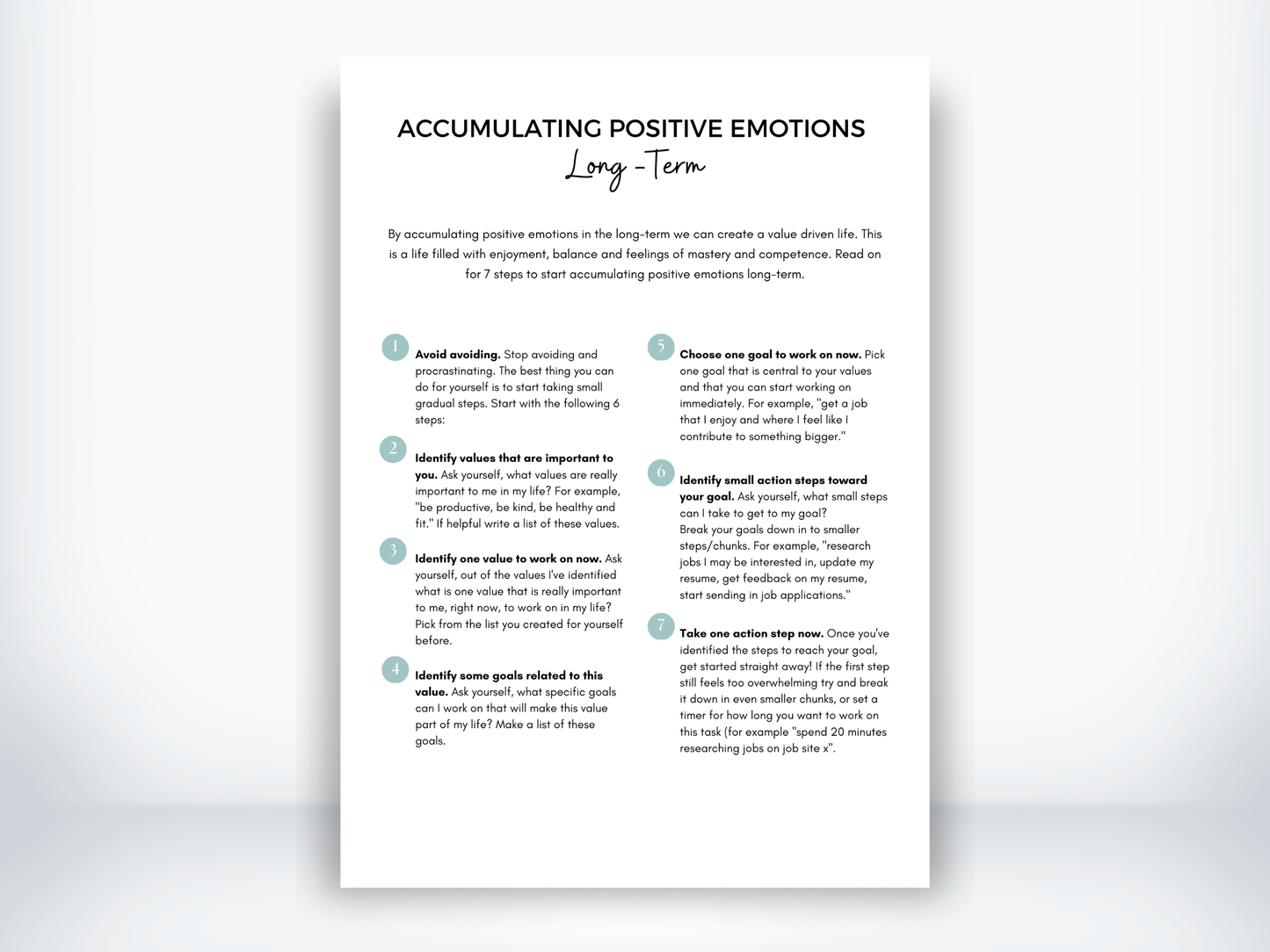 Accumulating Positive Emotions - Long-Term DBT PDF