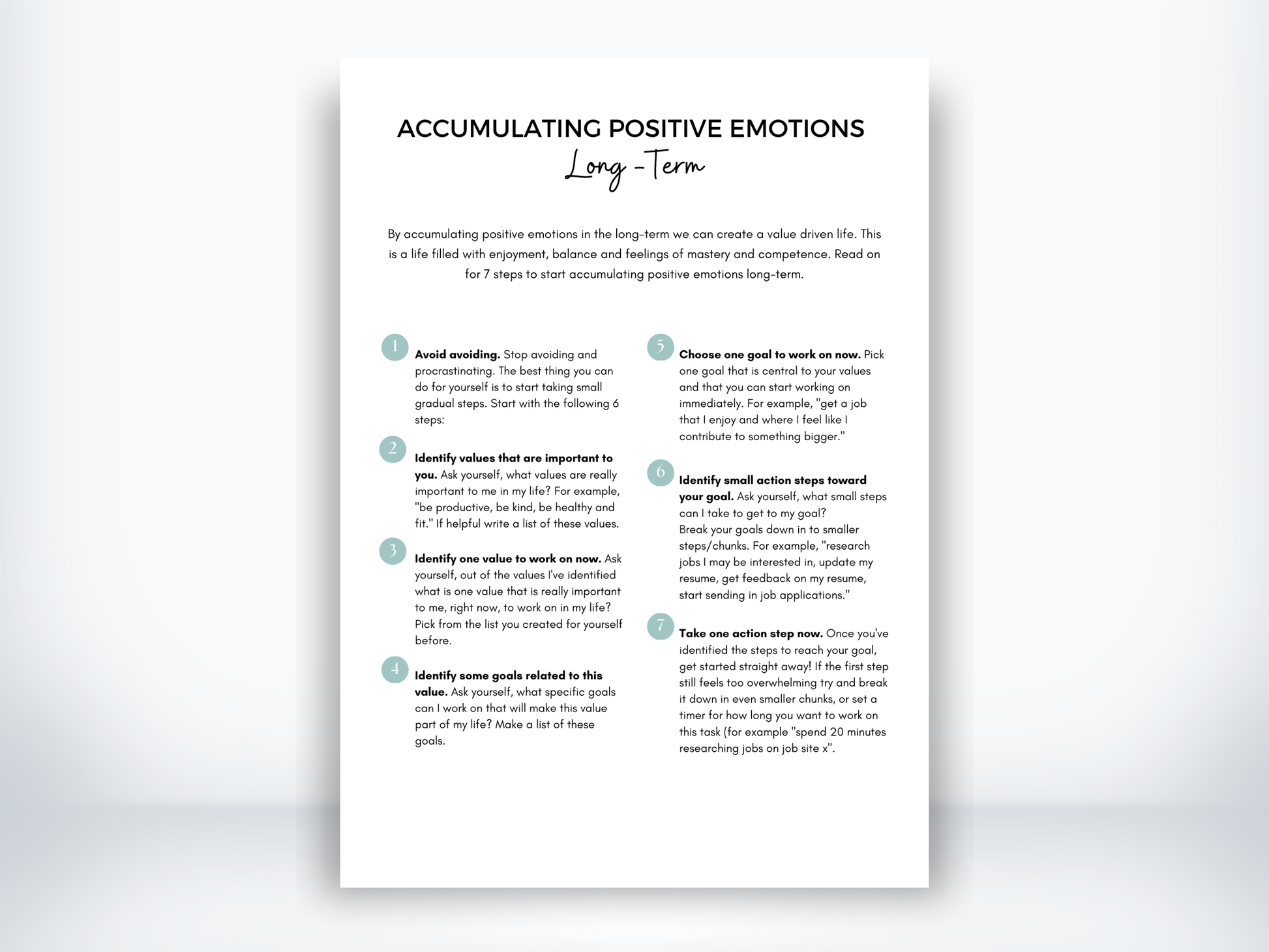 Accumulating Positive Emotions - Long-Term DBT PDF