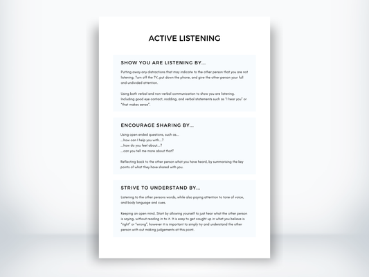Active Listening Skills PDF
