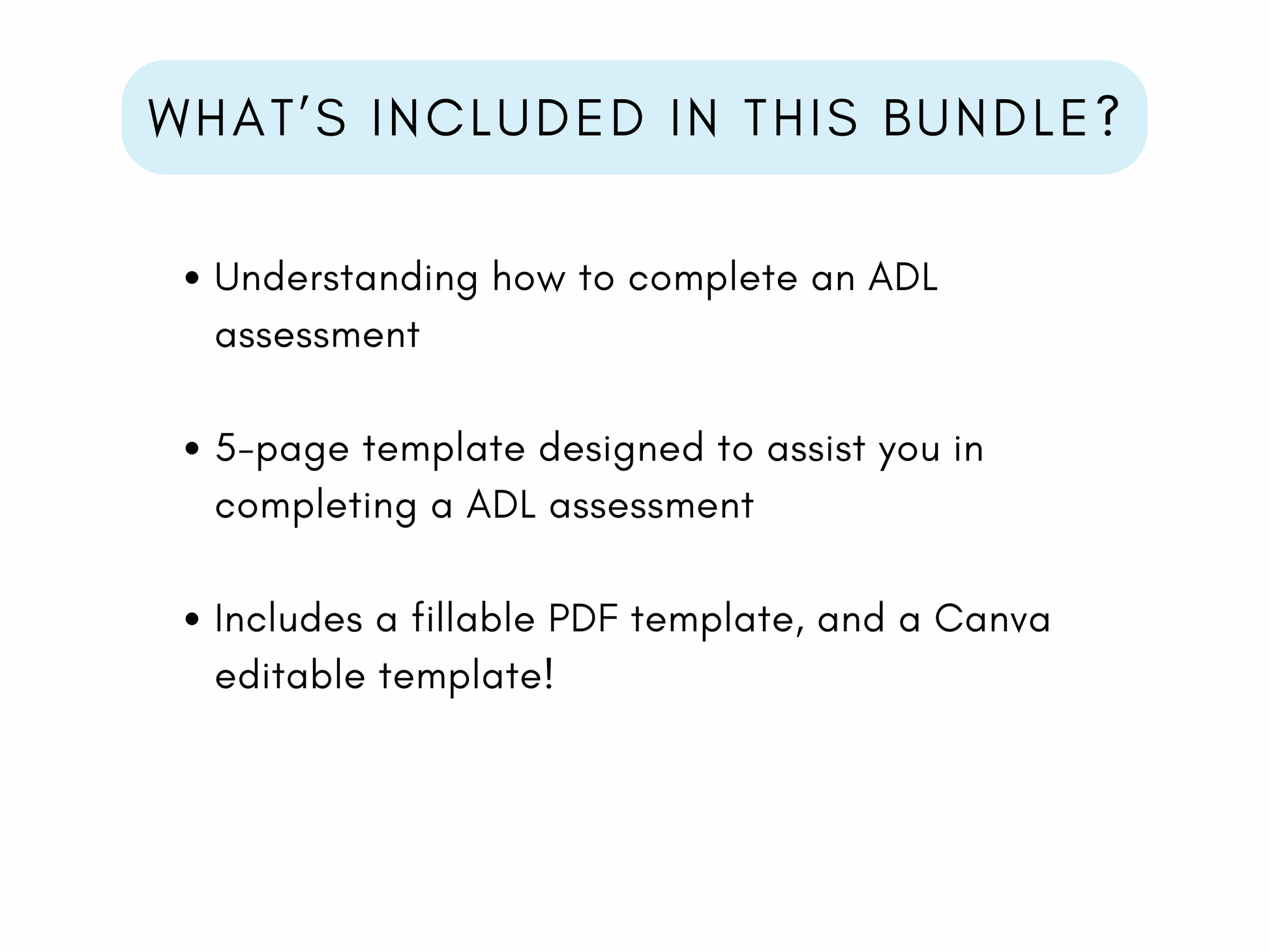 Activities of Daily Living (ADL) Assessment