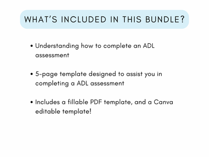 Activities of Daily Living (ADL) Assessment