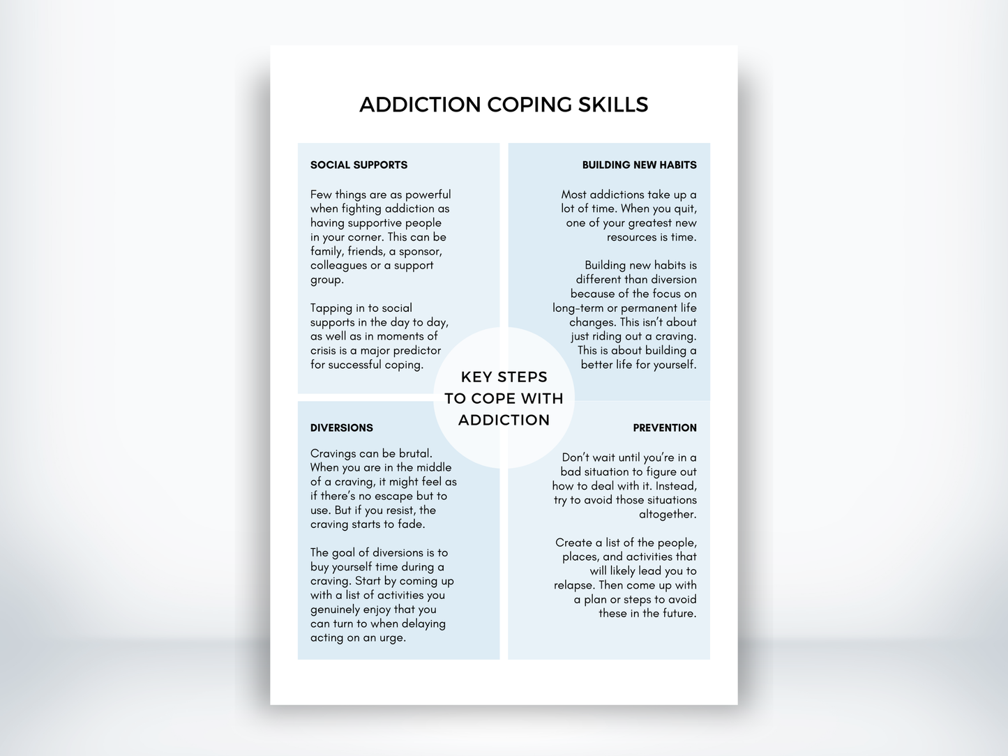 Addiction Coping Skills PDF