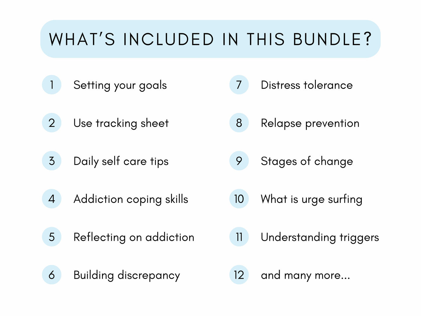 Addiction Worksheets Mega Bundle PDF