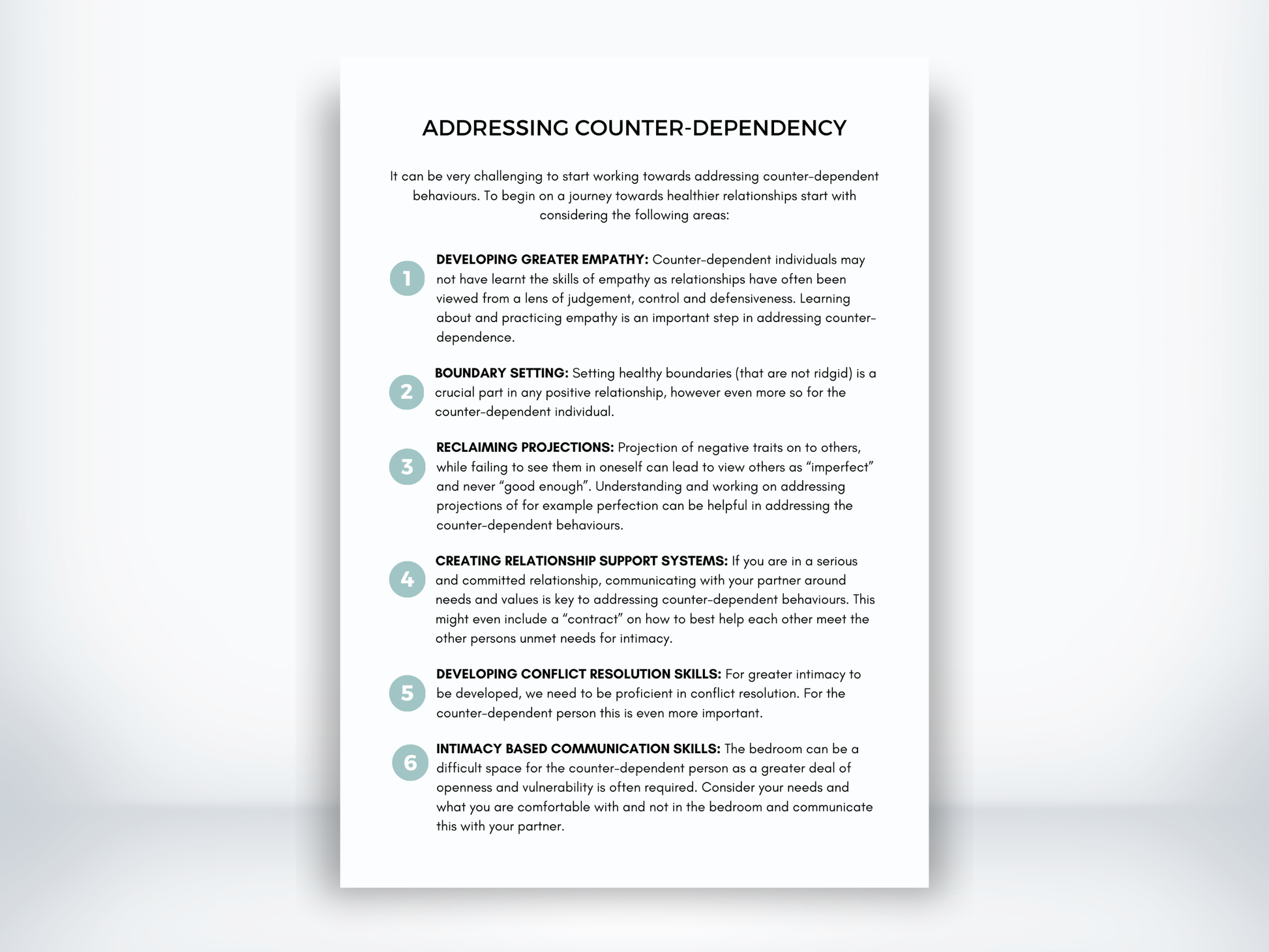 Addressing Counter-Dependency PDF