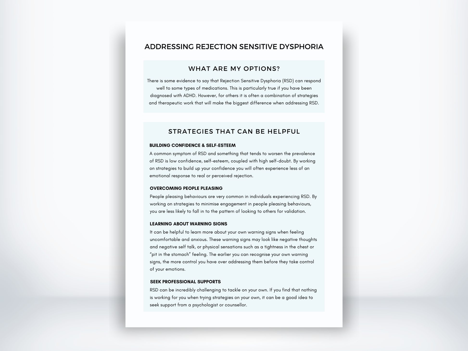Addressing Rejection Sensitive Dysphoria PDF