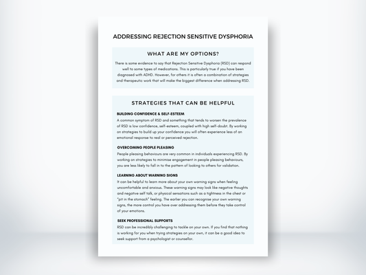 Addressing Rejection Sensitive Dysphoria PDF