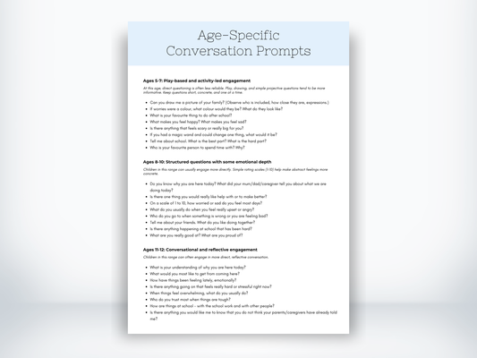 Age-Specific Conversation Prompts PDF
