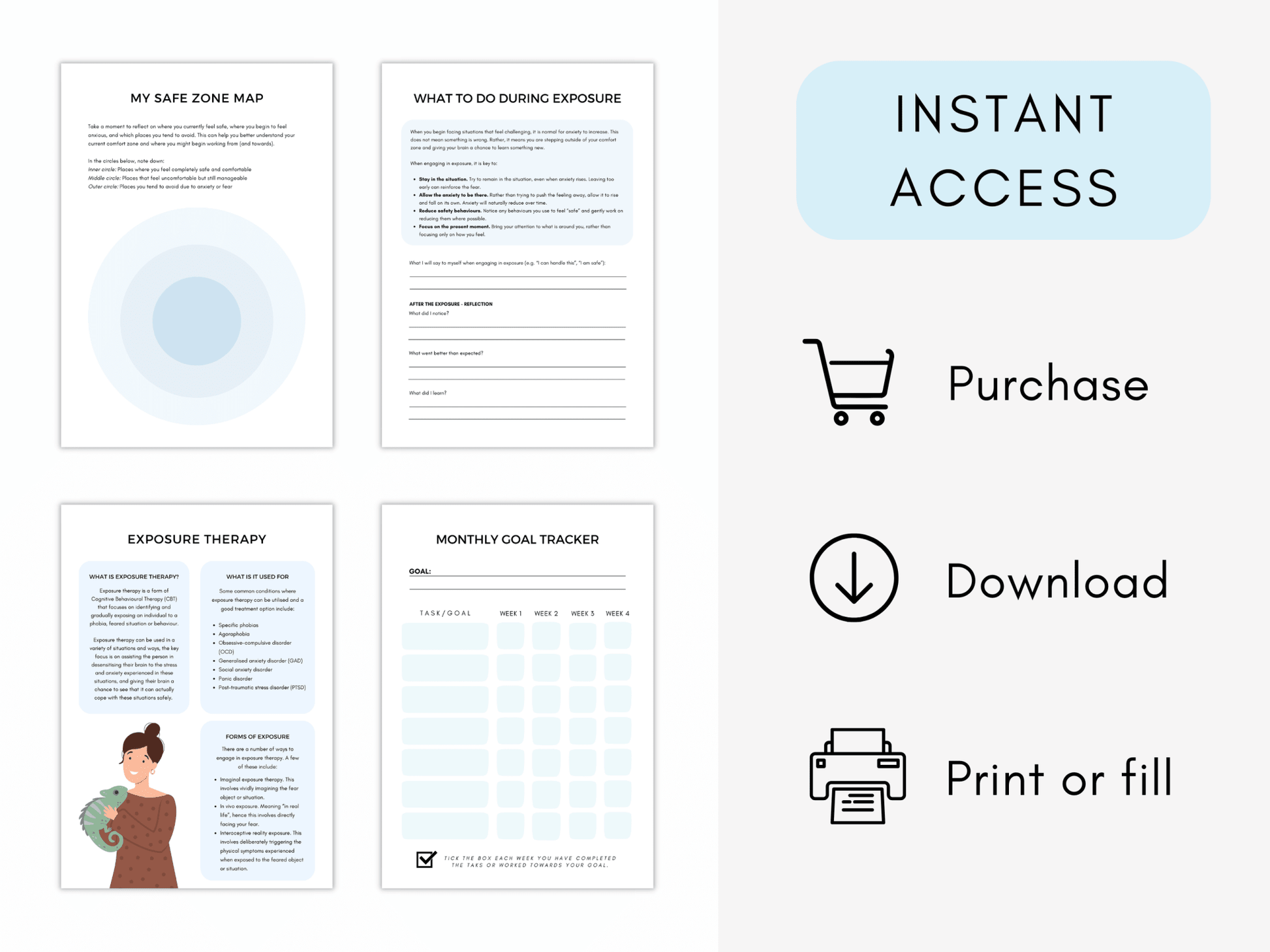 Agoraphobia Worksheets - My Thriving Mind