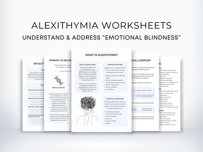 Alexithymia Psychoeducation Worksheets