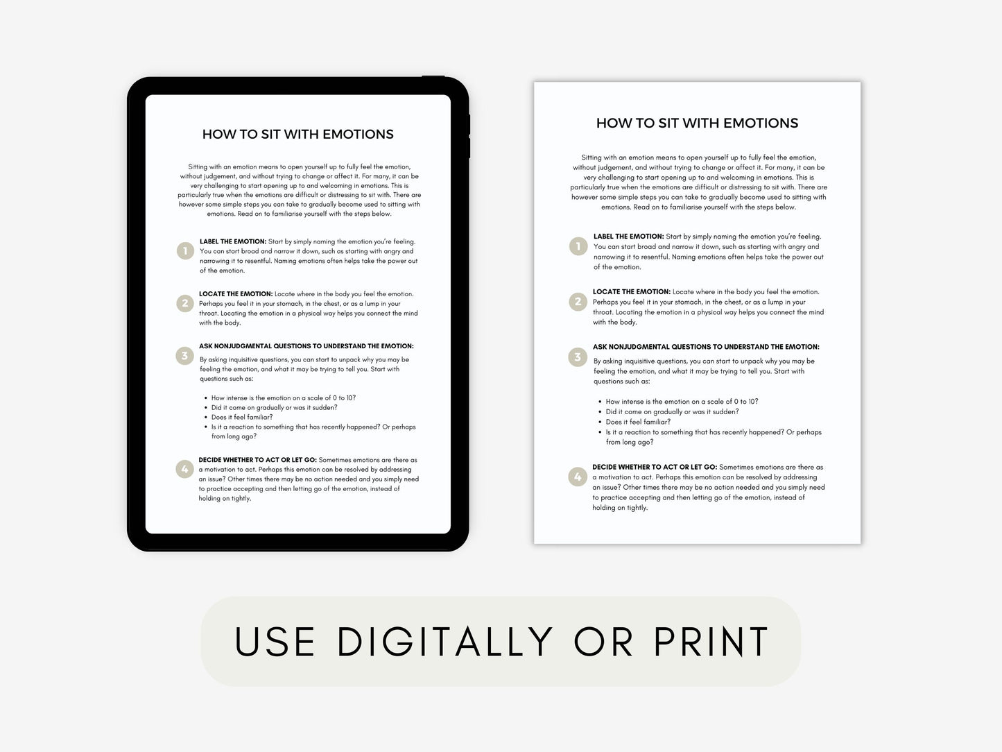 Alexithymia Psychoeducation Worksheets