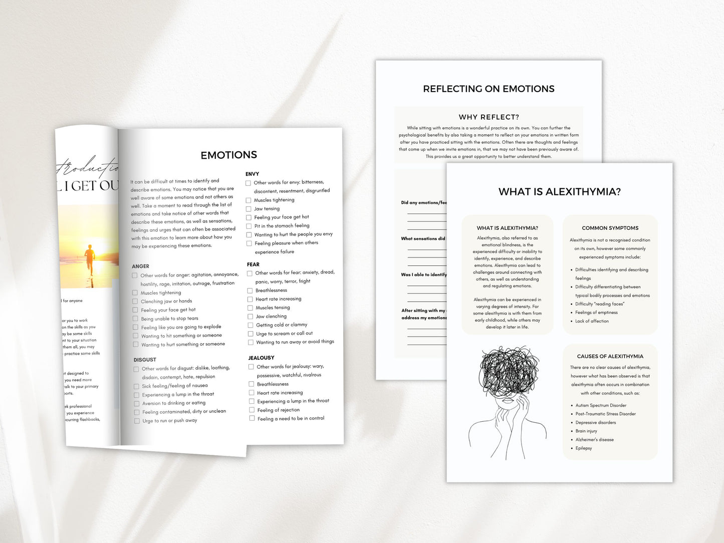 Alexithymia Psychoeducation Worksheets