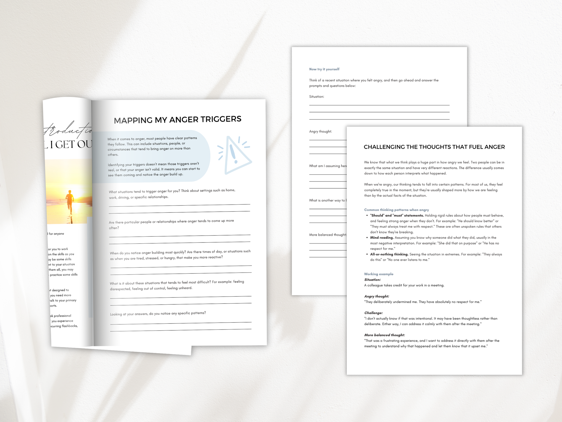 Anger Management Worksheets Bundle