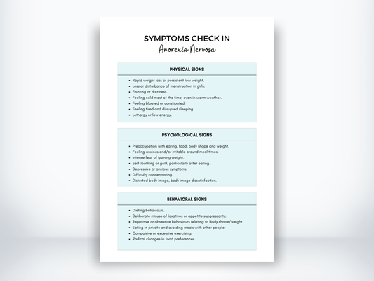Anorexia Nervosa Symptoms PDF