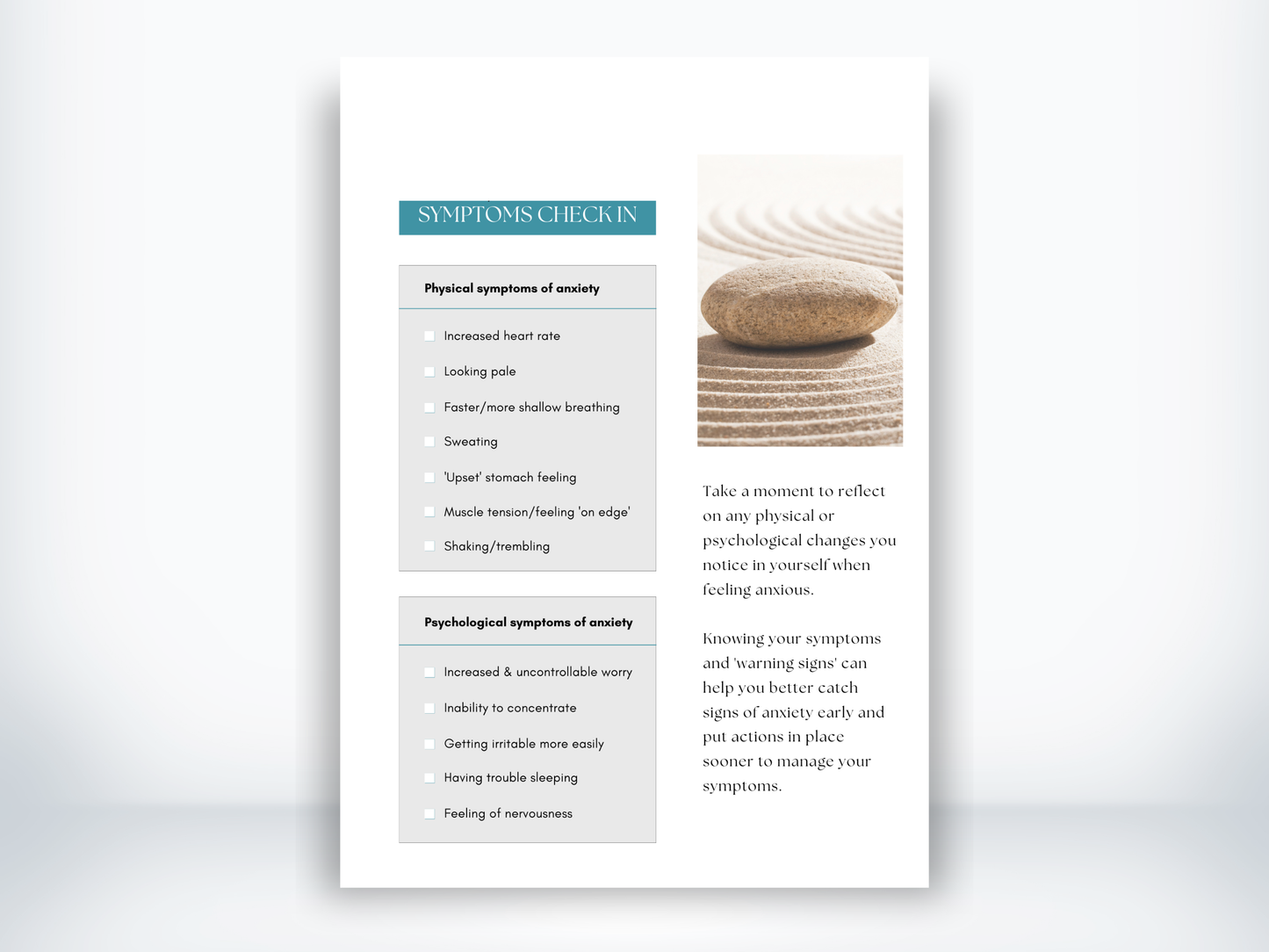 Anxiety Symptoms PDF