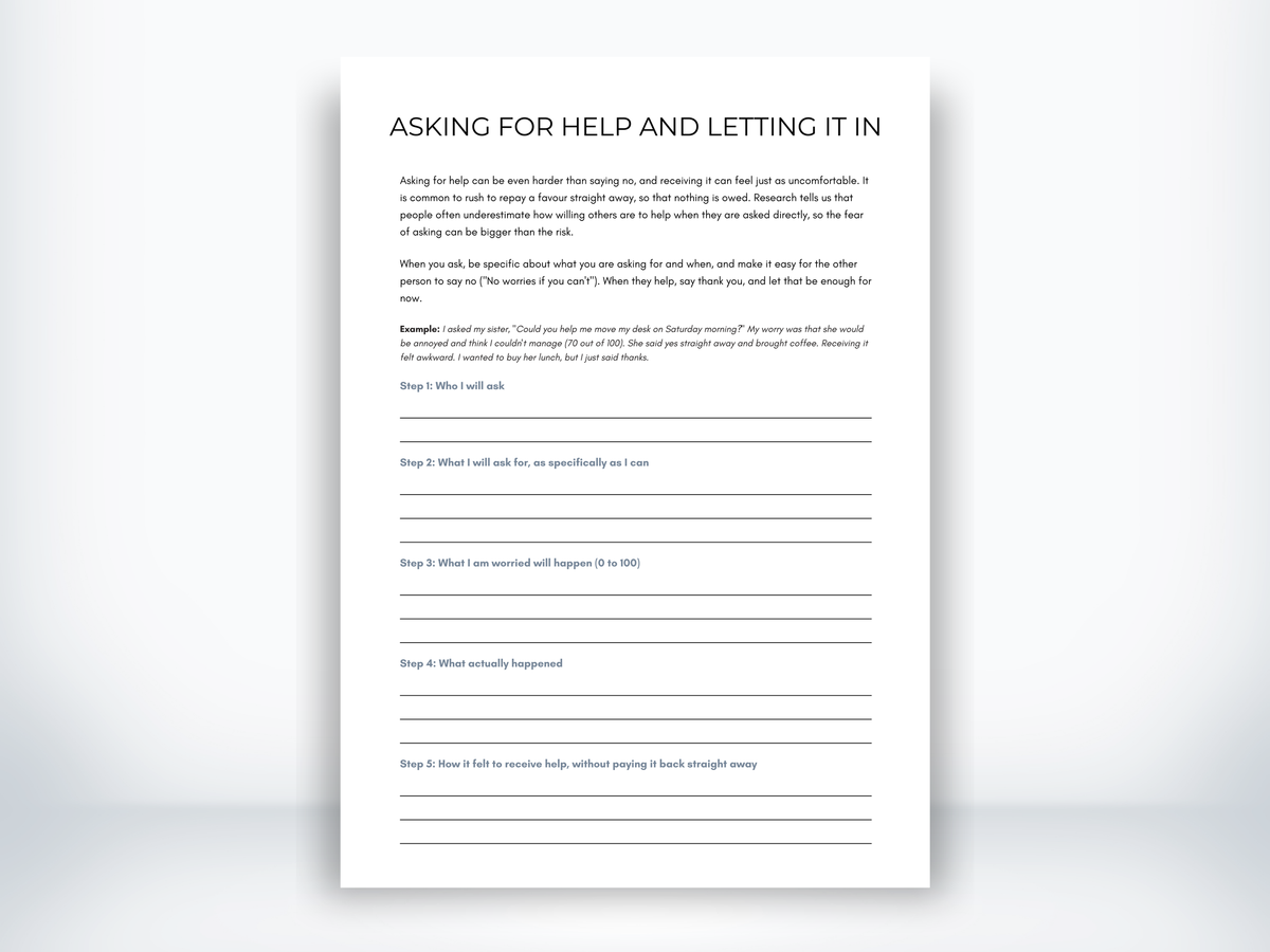 Asking for Help and Letting It In PDF