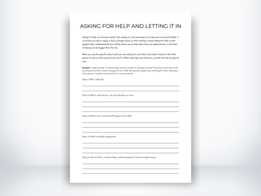 Asking for Help and Letting It In PDF