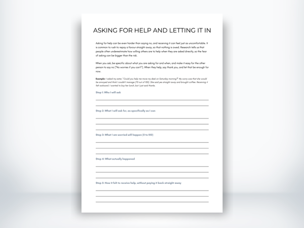 Asking for Help and Letting It In PDF
