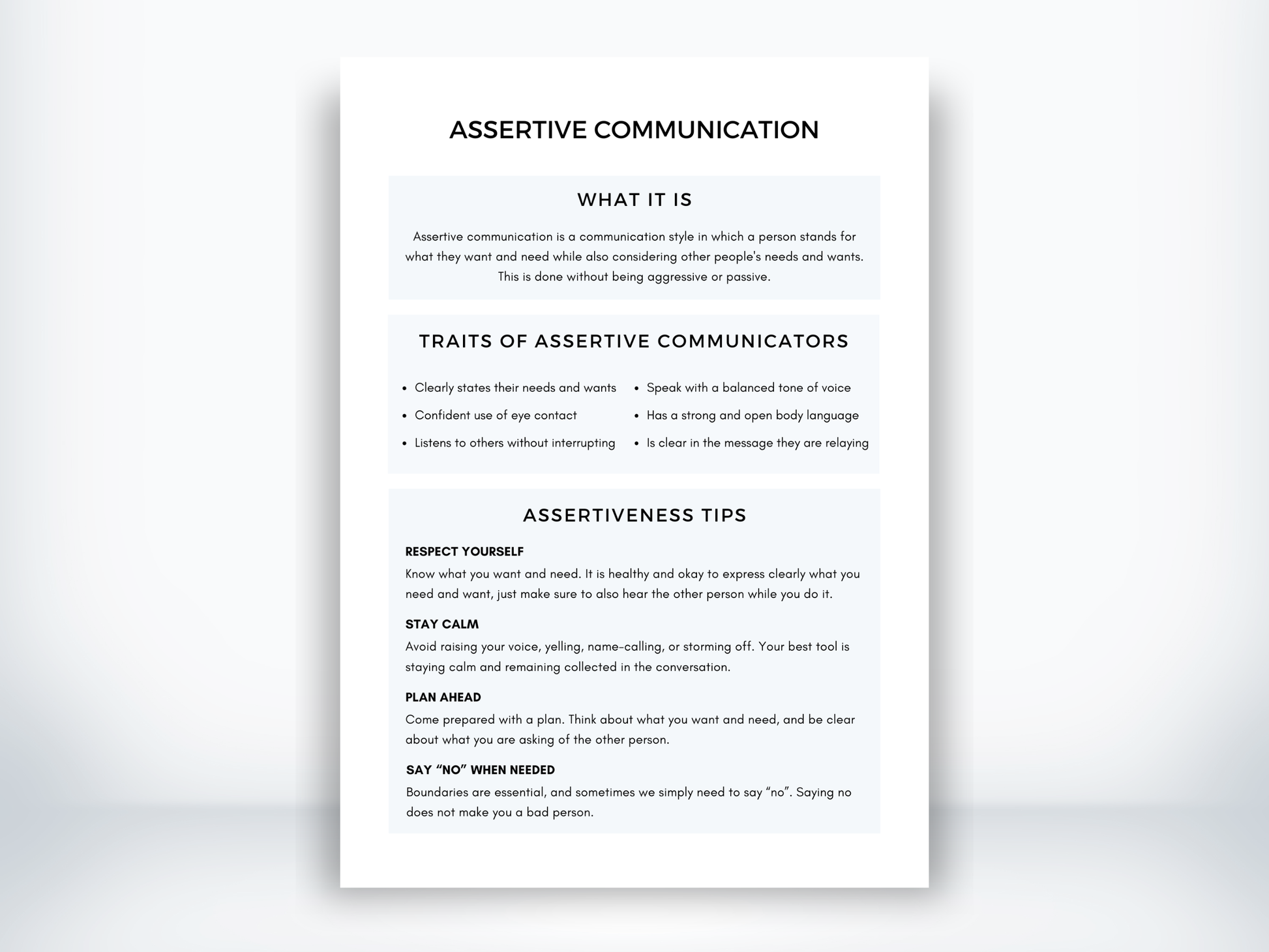 Assertive Communication PDF