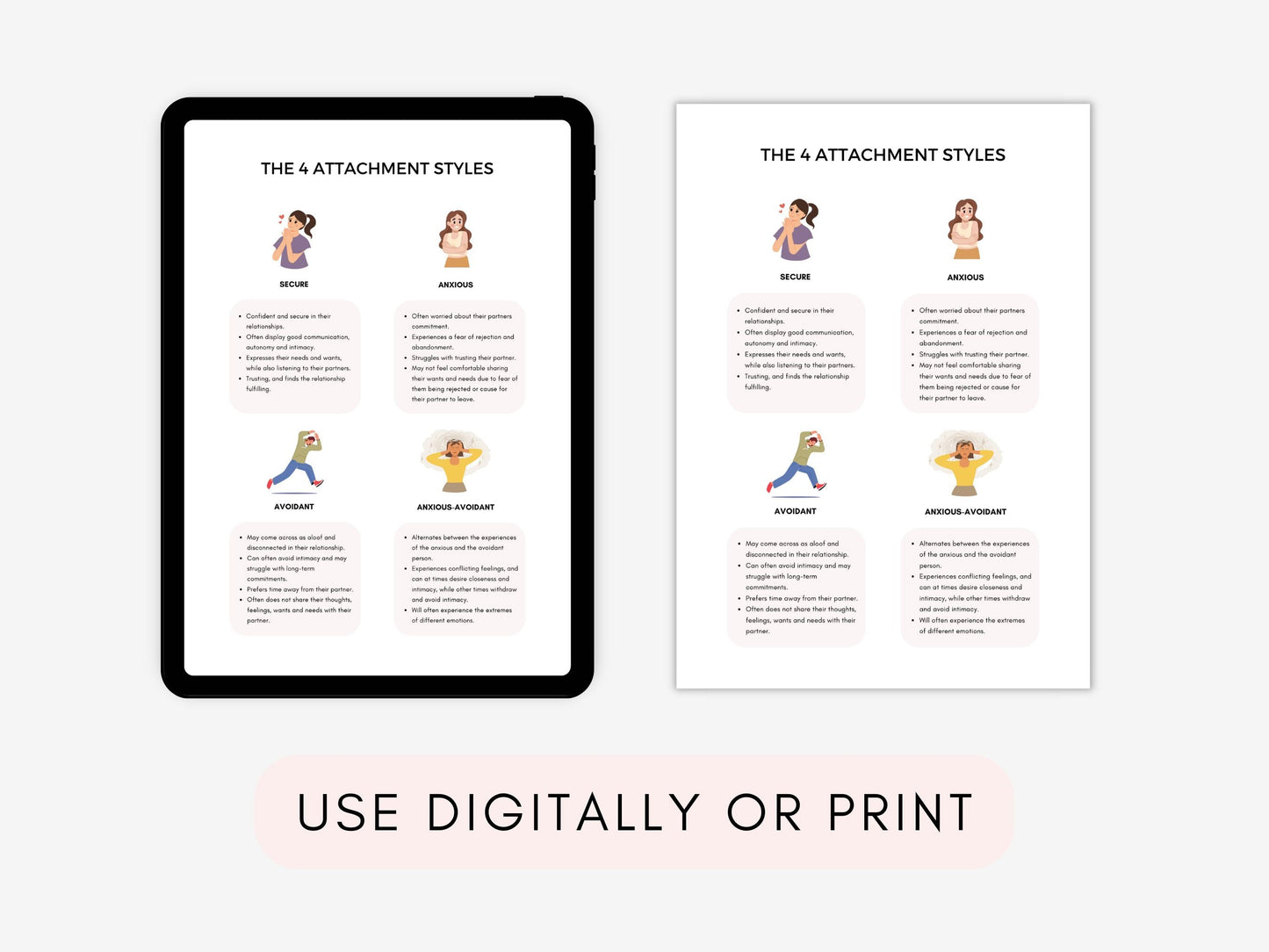 Attachment Styles Therapy Worksheets PDF