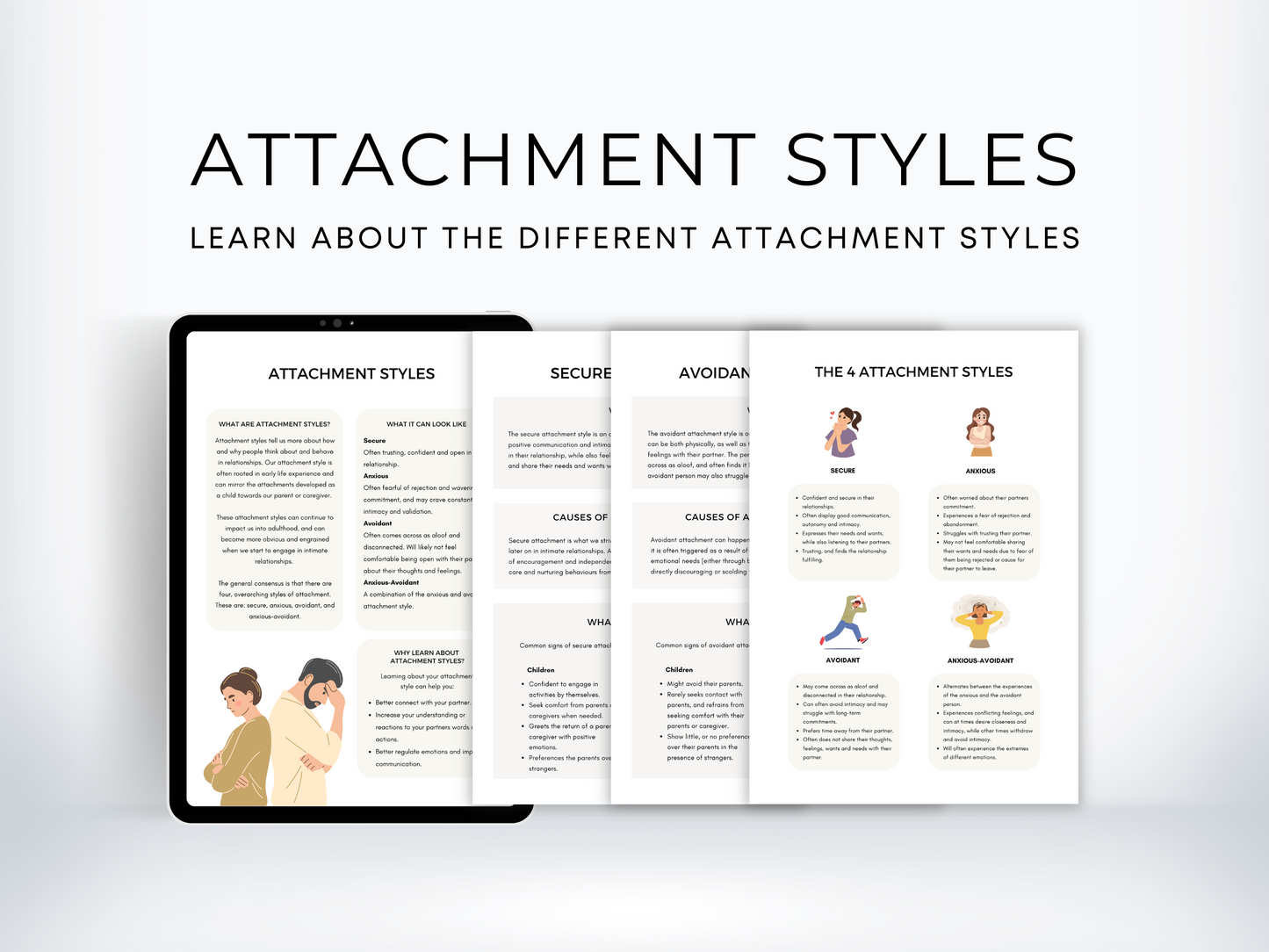 Attachment Styles Therapy Worksheets PDF