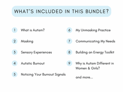 Autism in Women & Girls Worksheets - My Thriving Mind