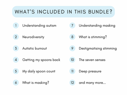 Autistic Burnout Therapy Worksheets