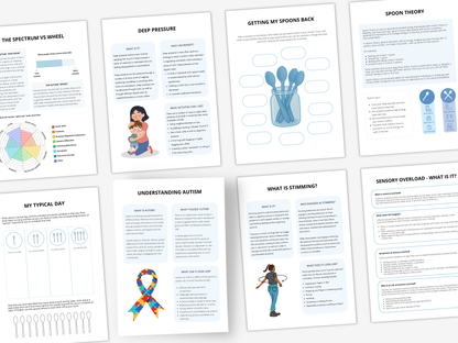 Autistic Burnout Therapy Worksheets