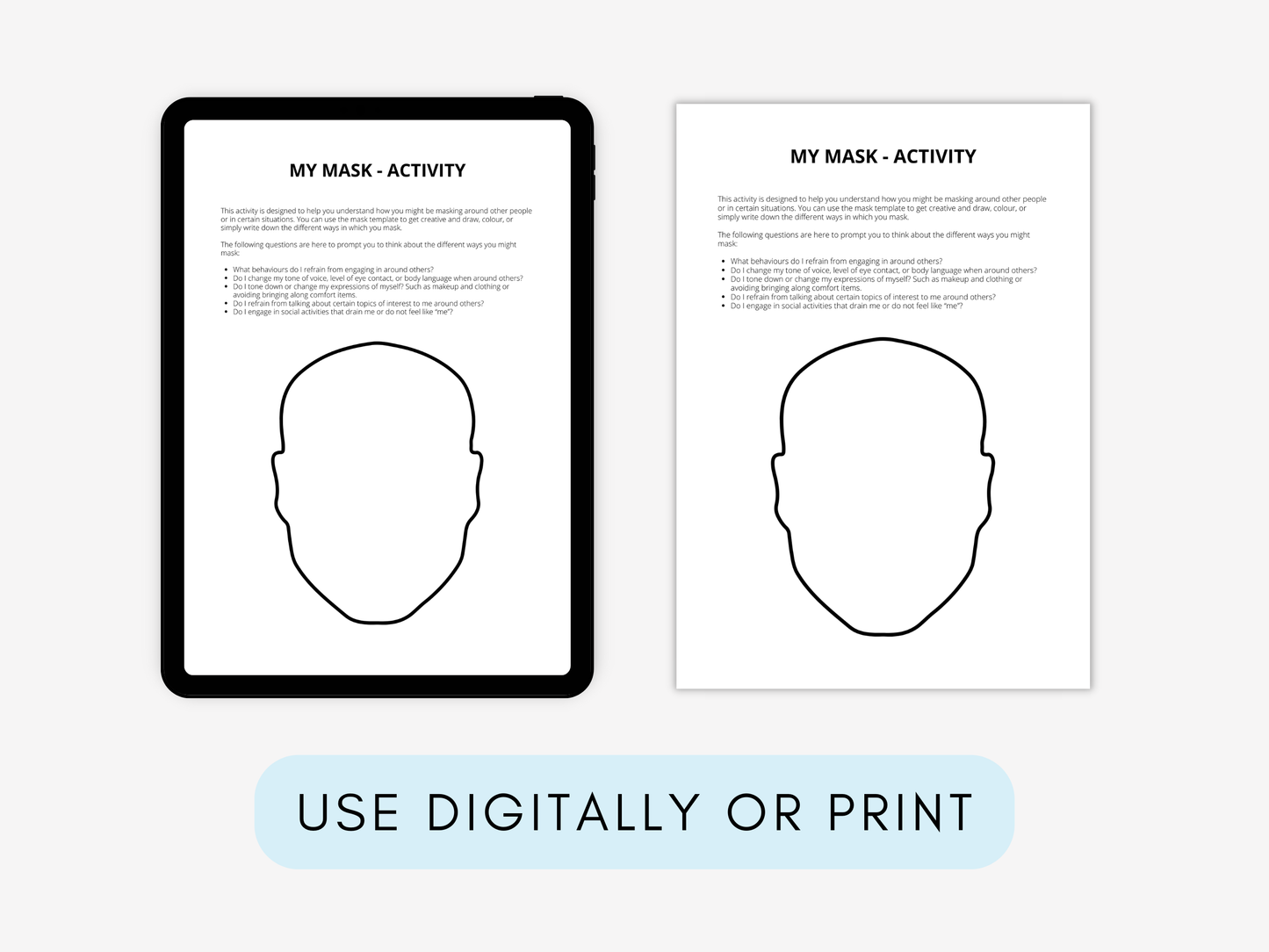 Autistic Burnout Therapy Worksheets