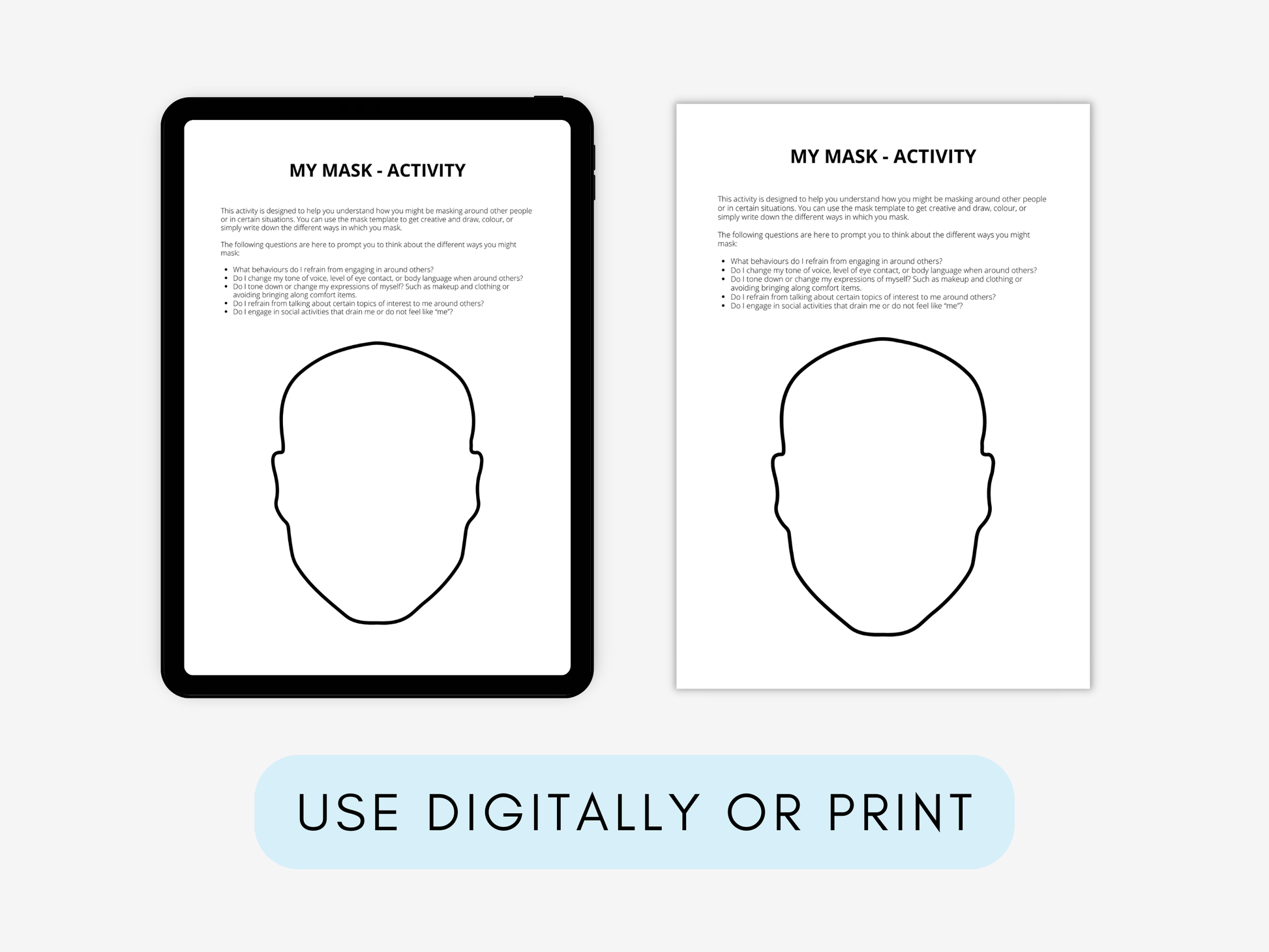 Autistic Burnout Therapy Worksheets