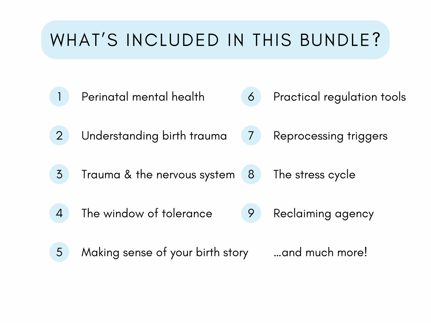 Birth Trauma & Perinatal Mental Health Worksheets