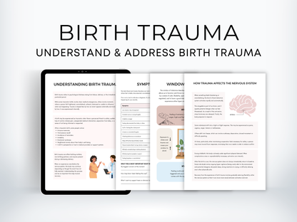 Birth Trauma & Perinatal Mental Health Worksheets