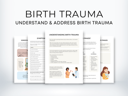 Birth Trauma & Perinatal Mental Health Worksheets