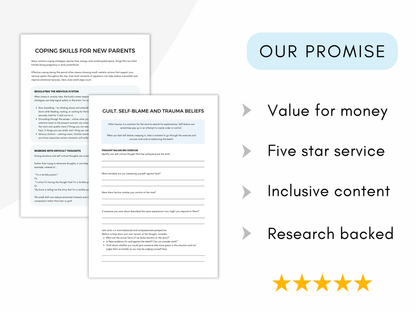 Birth Trauma & Perinatal Mental Health Worksheets