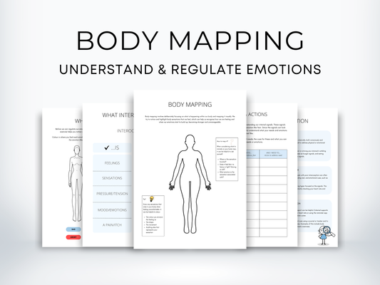 Body Mapping Therapy Worksheets