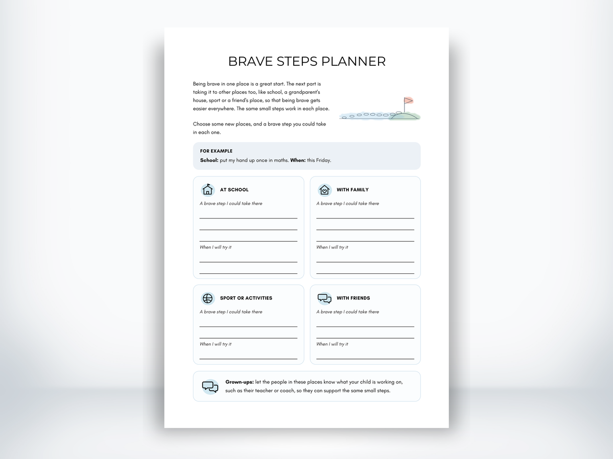 Brave Steps Planner PDF - My Thriving Mind