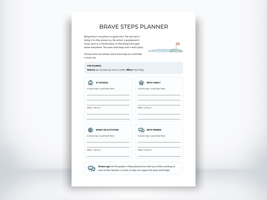 Brave Steps Planner PDF - My Thriving Mind