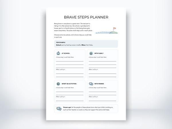 Brave Steps Planner PDF - My Thriving Mind