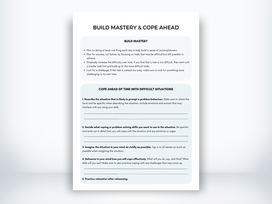 Build Mastery & Cope Ahead DBT PDF