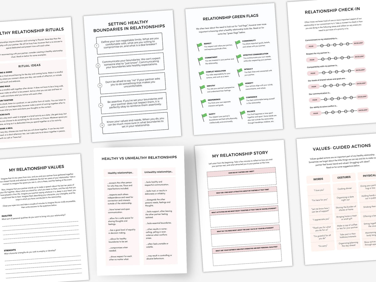 Relationships Worksheets.pdf Healthy Relationships Worksheets (22-Page PDF) | My Thriving Mind