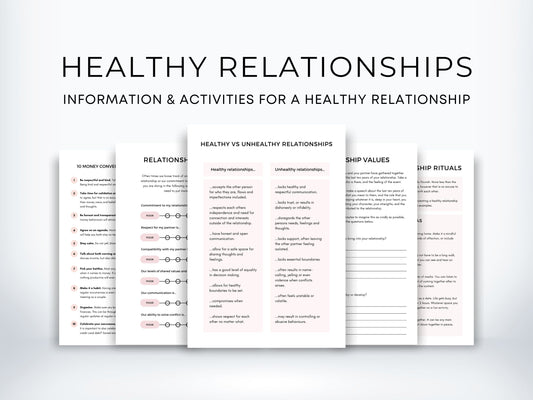 Building Healthy Relationships Worksheets PDF