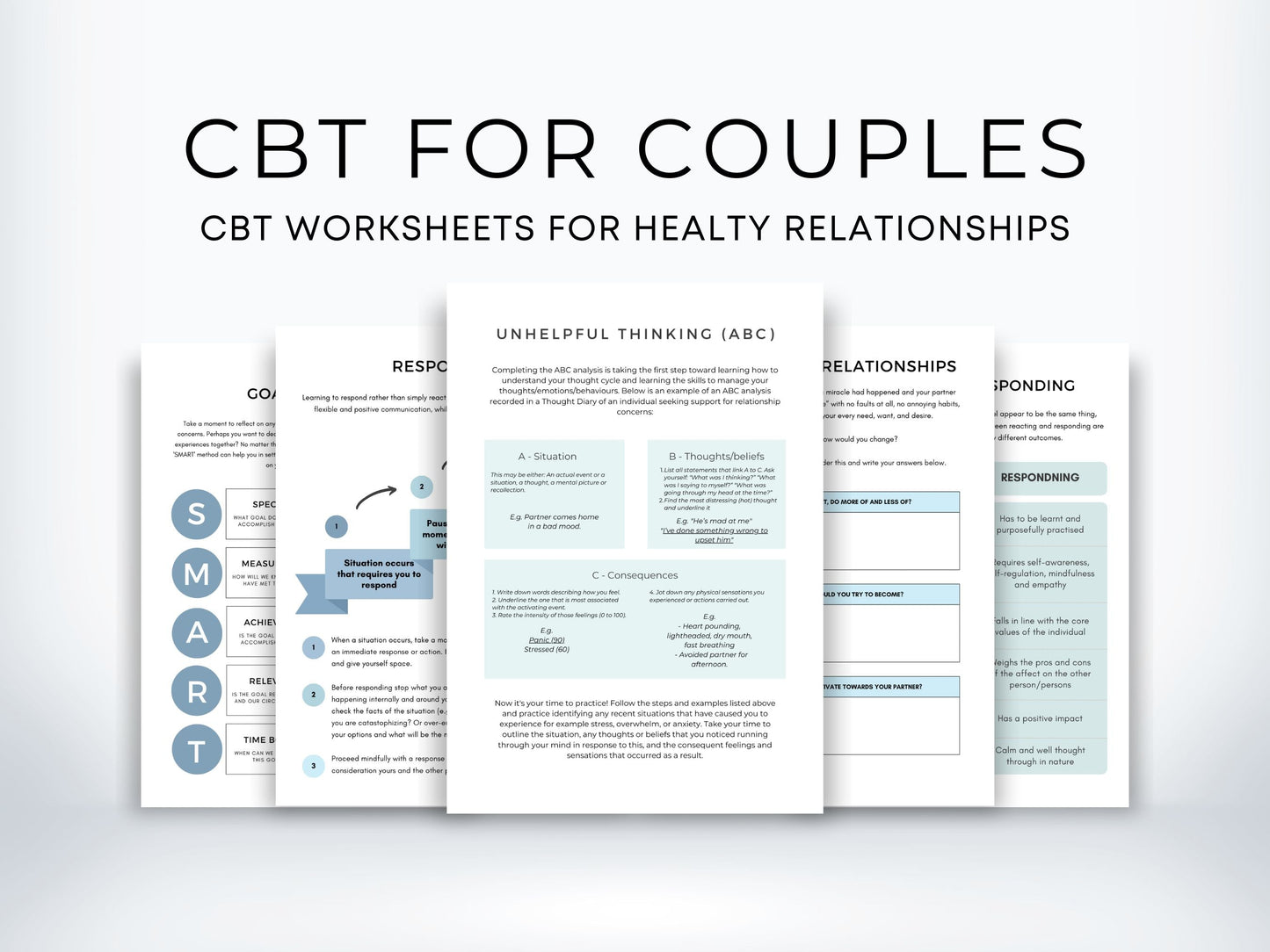 CBT Worksheets for Couples Therapy PDF