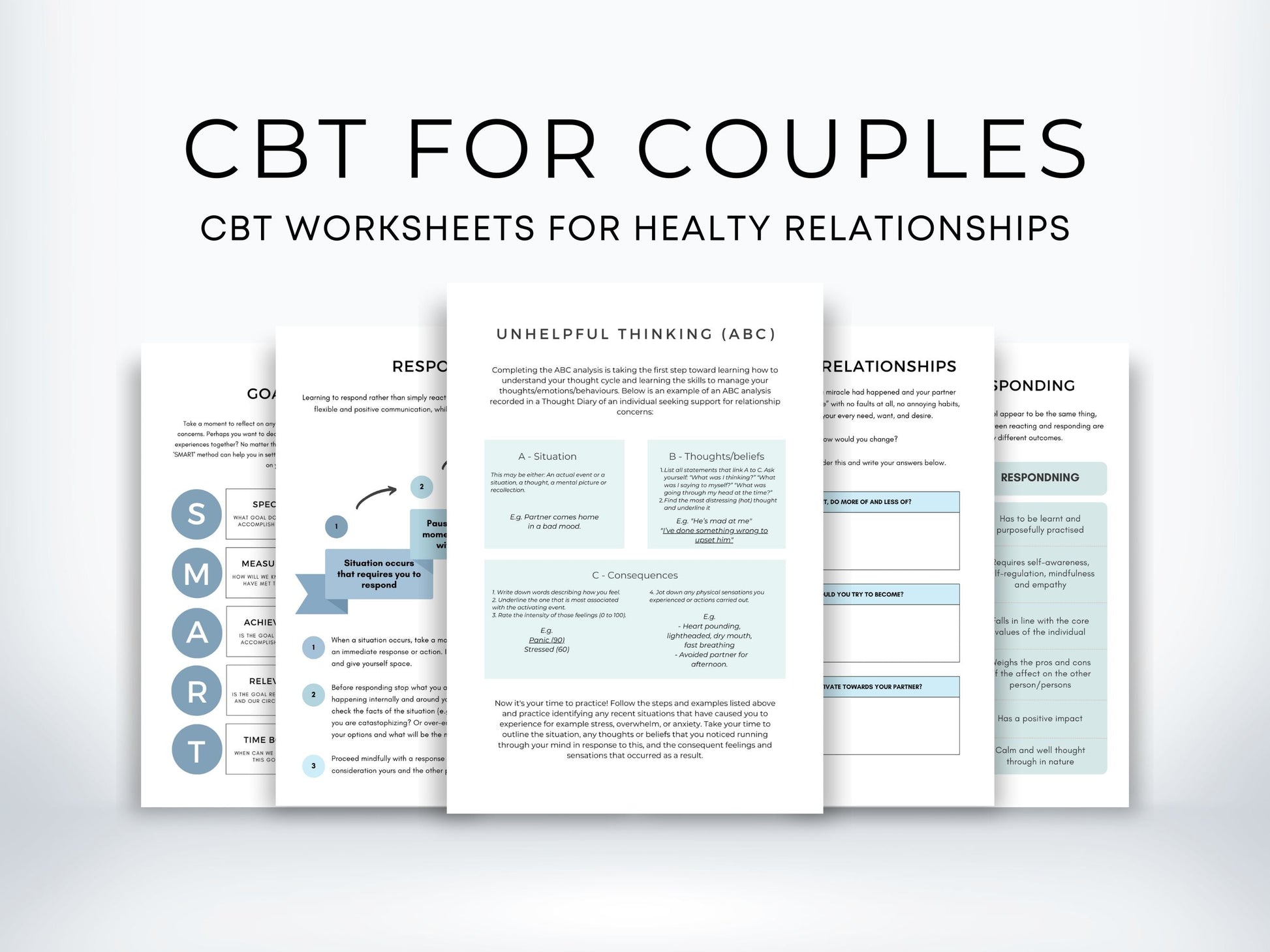 CBT Worksheets for Couples Therapy PDF