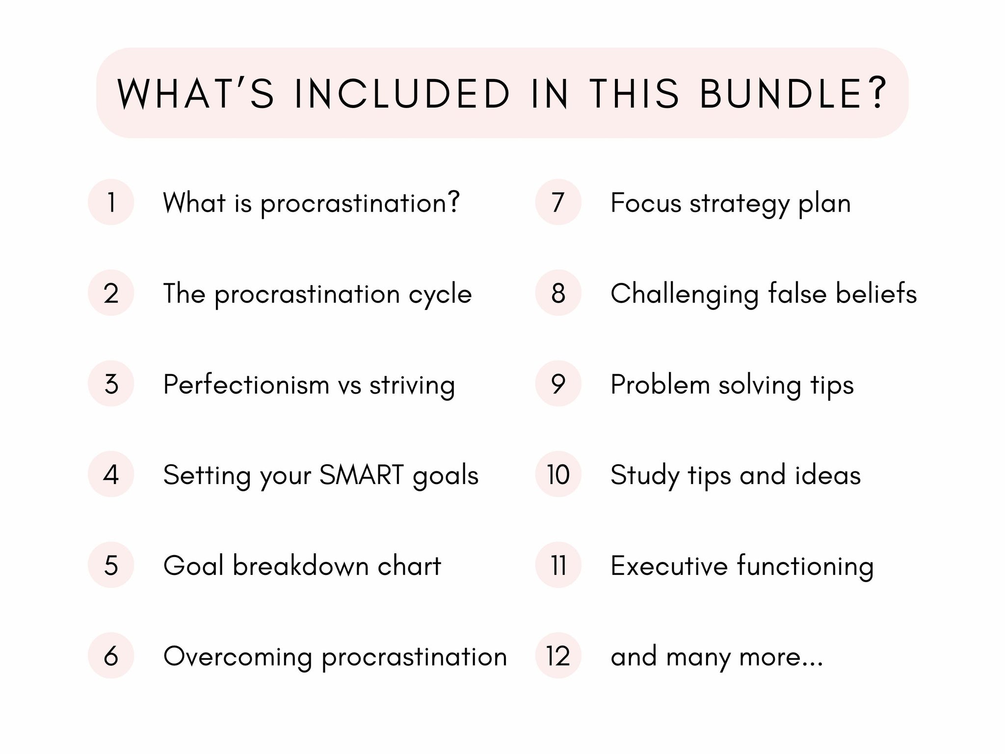 CBT for Procrastination Worksheets | My Thriving Mind