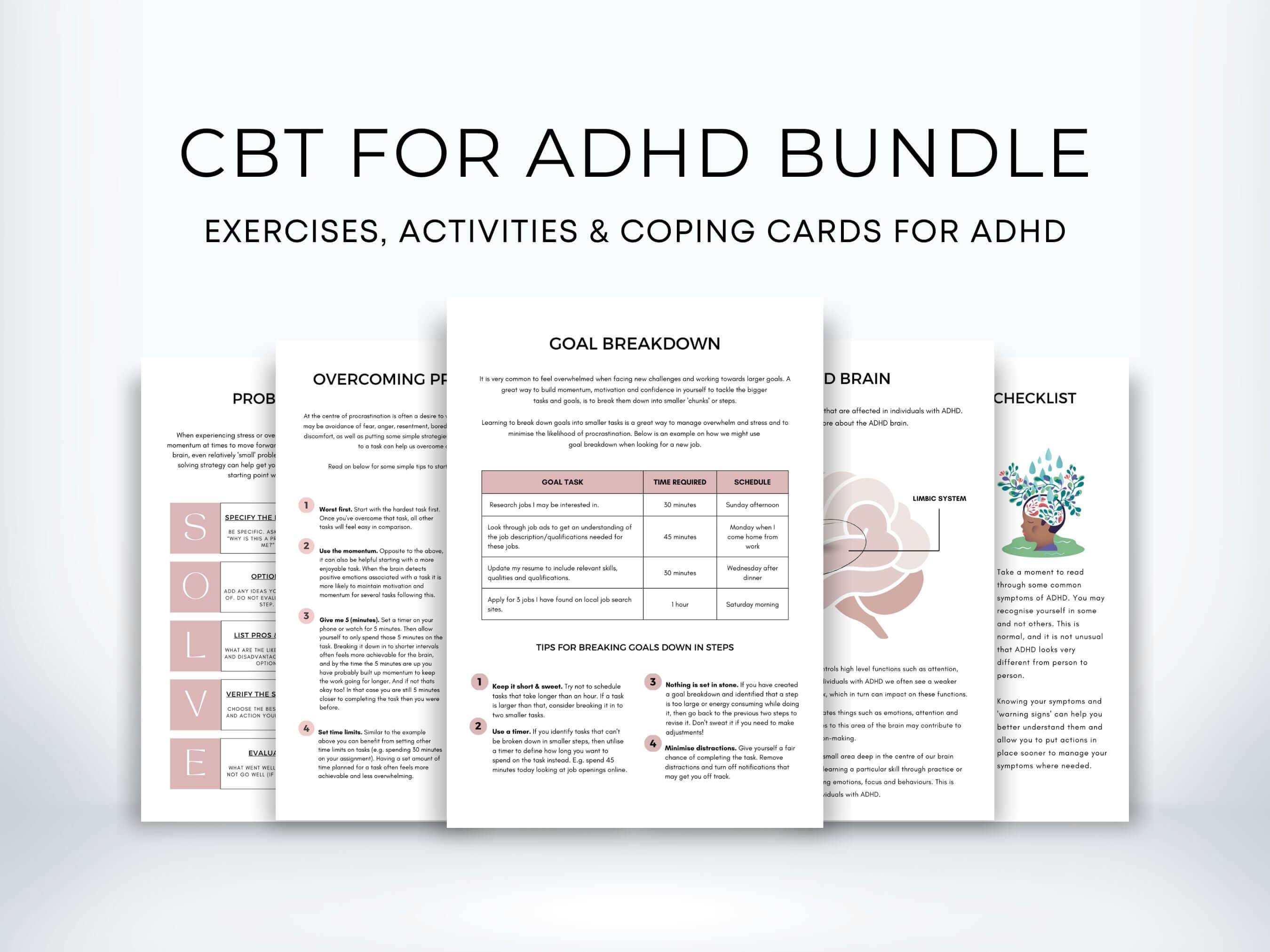 ADHD Worksheets | My Thriving Mind