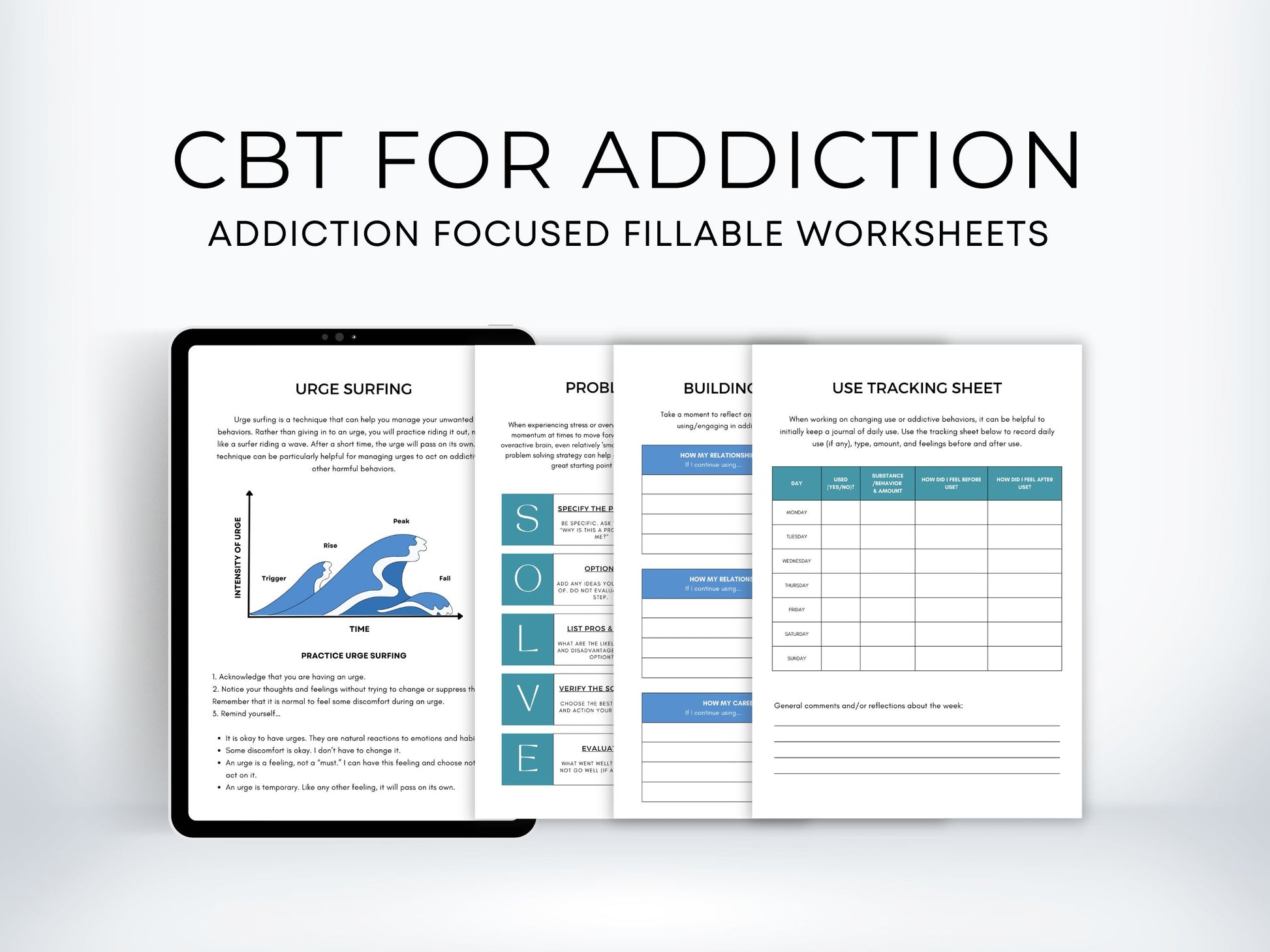 CBT for Addiction Worksheets PDF