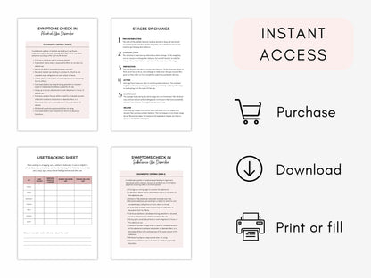 CBT for Addiction Worksheets PDF