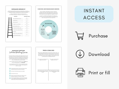 CBT for Health Anxiety Worksheets PDF