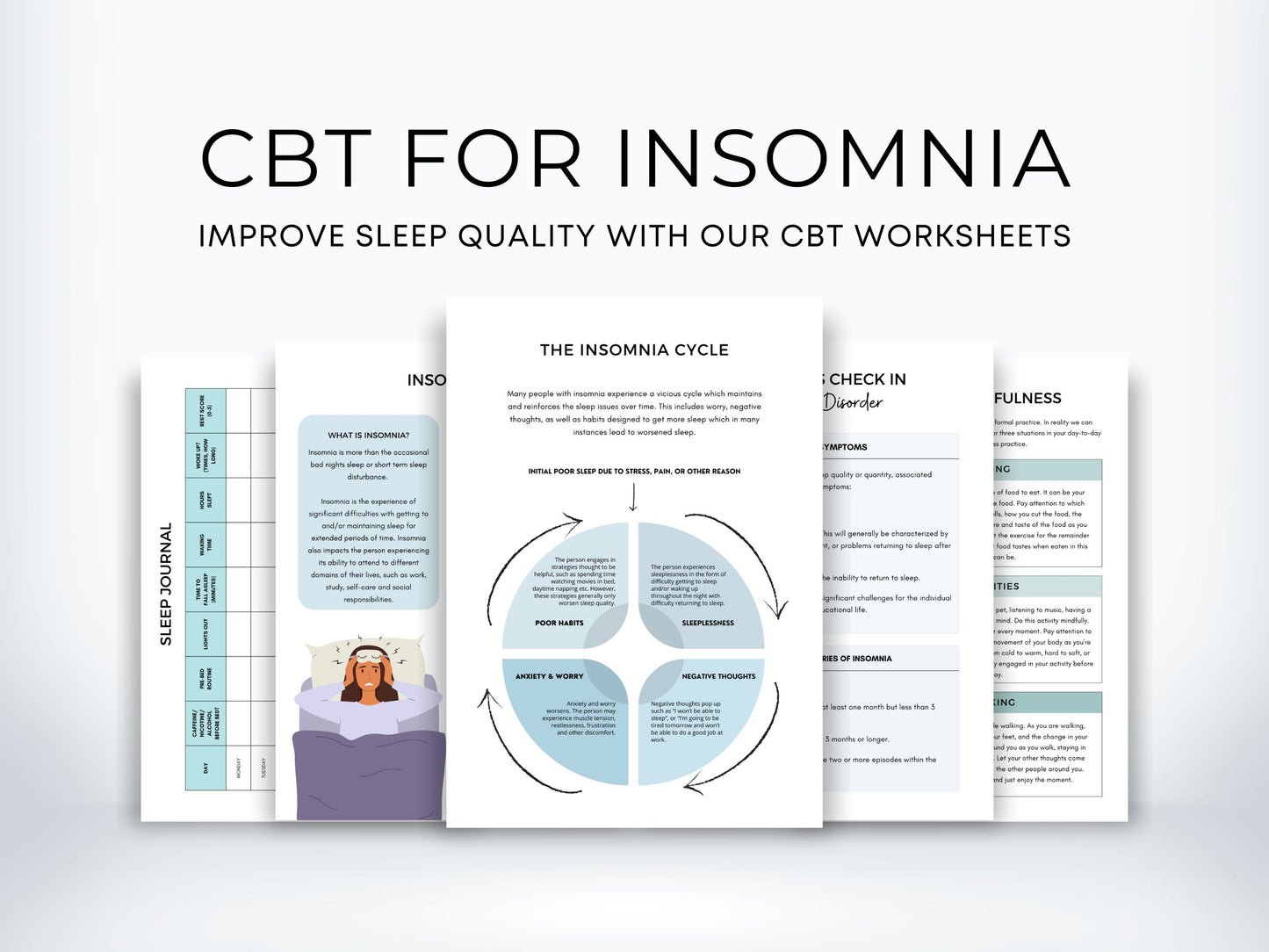 CBT for Insomnia Worksheets PDF