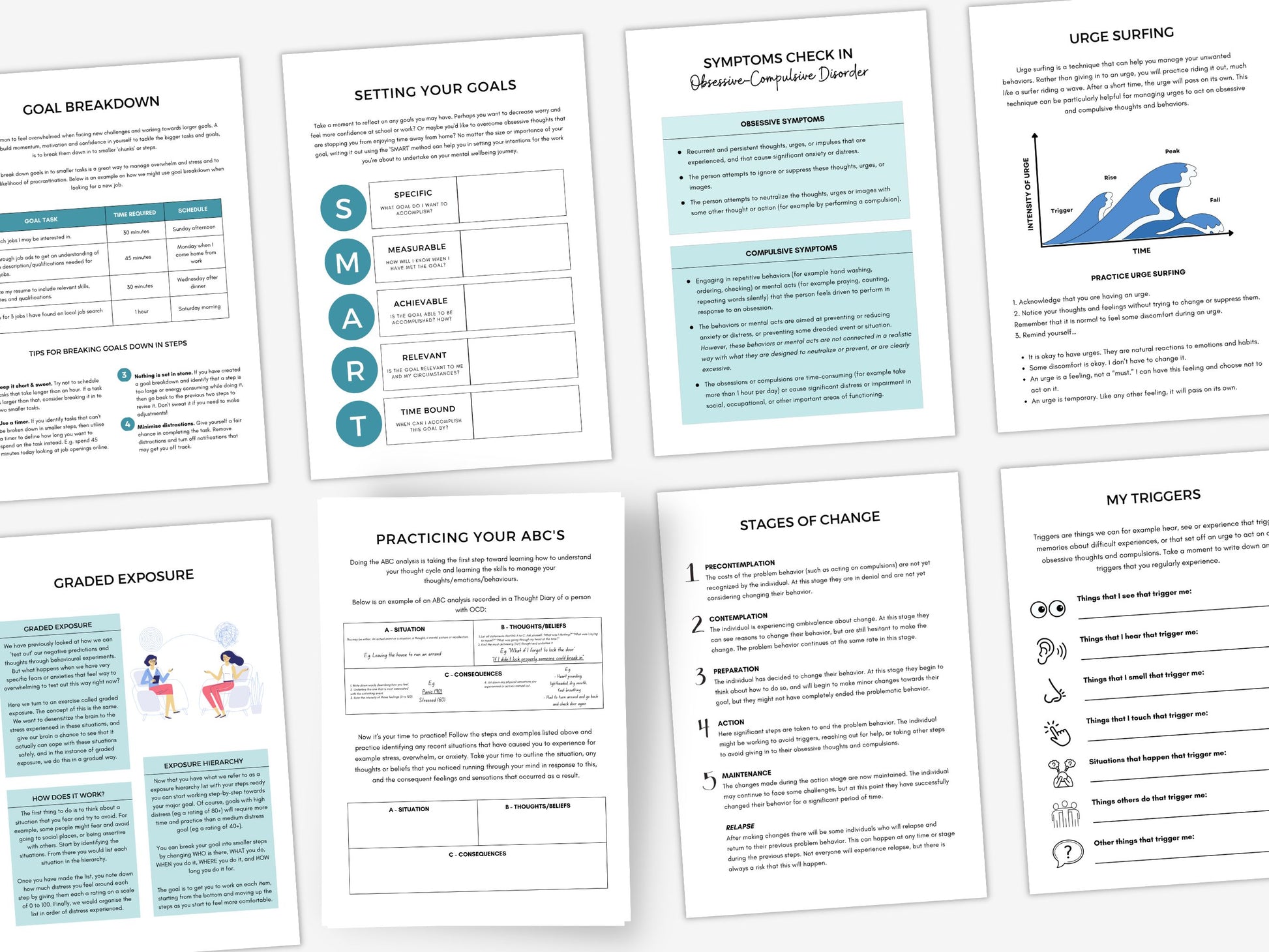 CBT for OCD Worksheets PDF